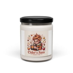 GINGER VYBZ™ Cider & Sass' Autumn Harvest Scented Soy Candle.